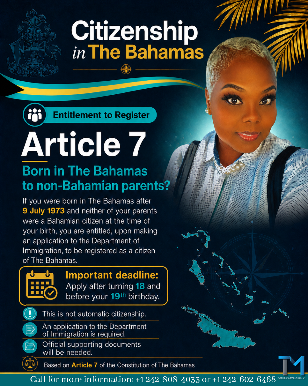 Citizenship in The Bahamas Article 7 Flyer