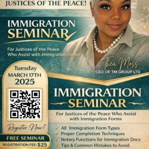 Justice of the Peace Immigration Seminar