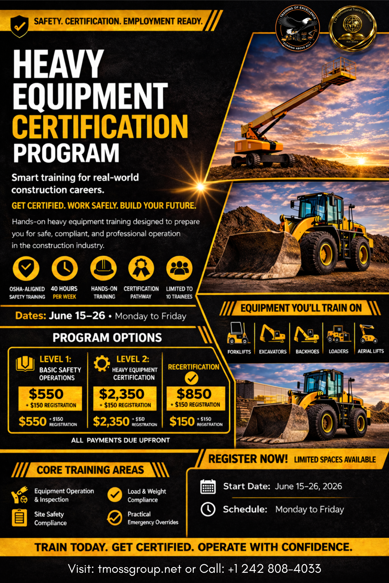 Heavy Equipment Certification Program